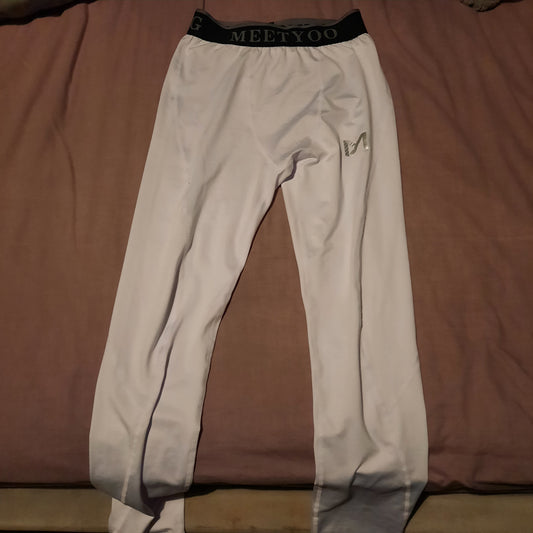 White Tight Long Johns