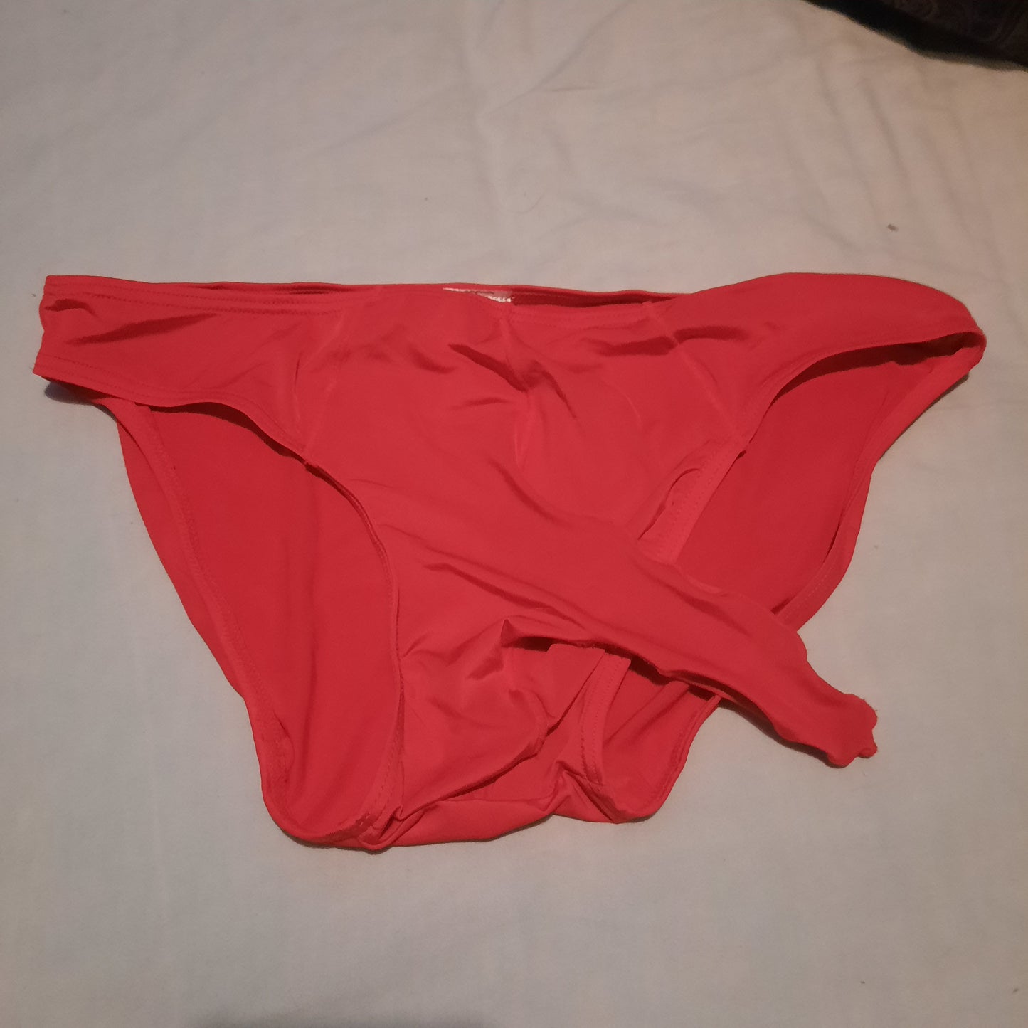 Red Worn Briefs - Built In Penis Holder